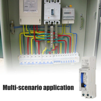 1-Piece SUL180A 24-Hour Mechanical DIN-Rail Timer Switch