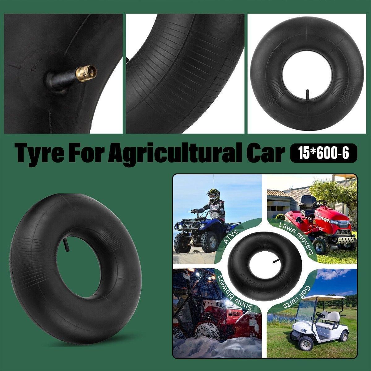 2-Piece 15 x 6.00-6 Inner Tube Set, Black