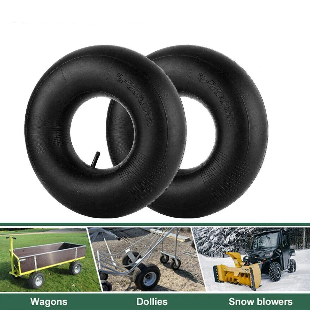 2-Piece 15 x 6.00-6 Inner Tube Set, Black