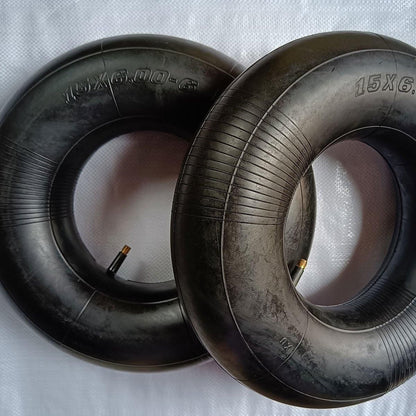 2-Piece 15 x 6.00-6 Inner Tube Set, Black