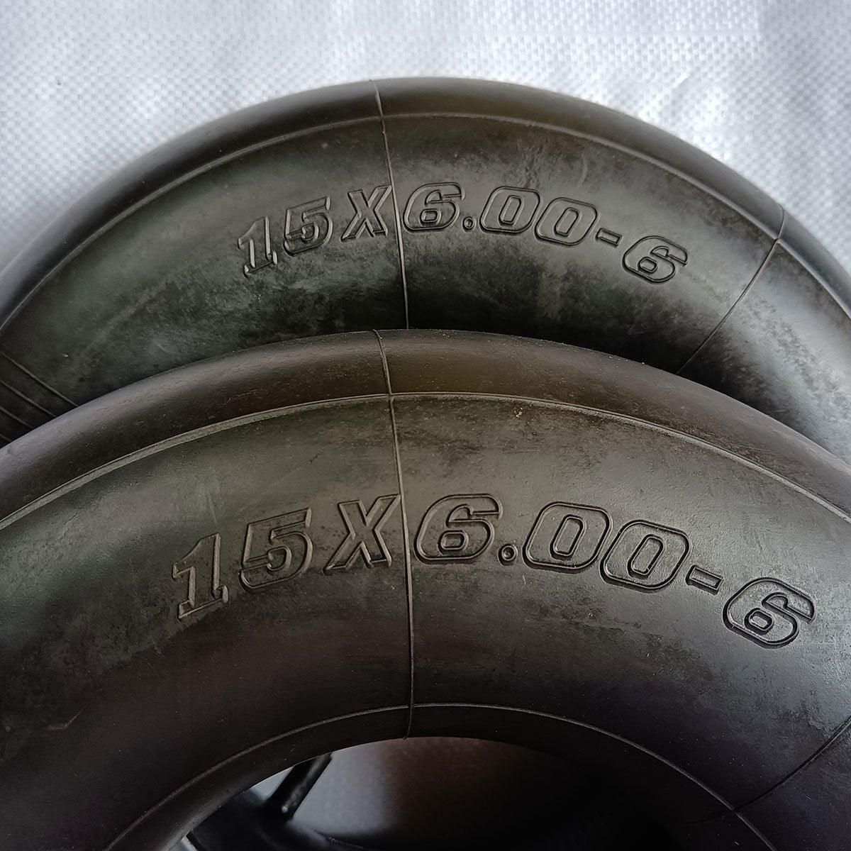 2-Piece 15 x 6.00-6 Inner Tube Set, Black