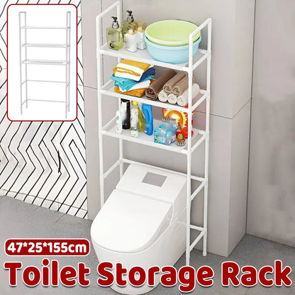 1-Piece Over-Toilet Storage Rack, White