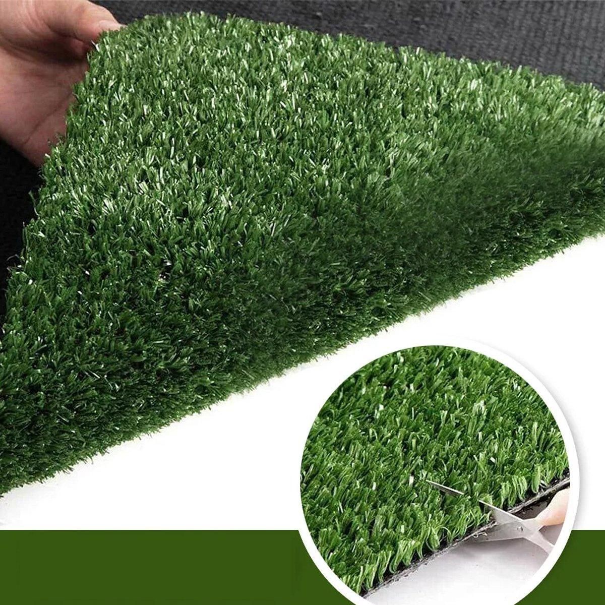 Artificial Grass Turf Roll 2m x 5m (10sqm), 15mm Pile, Green, 1 Roll