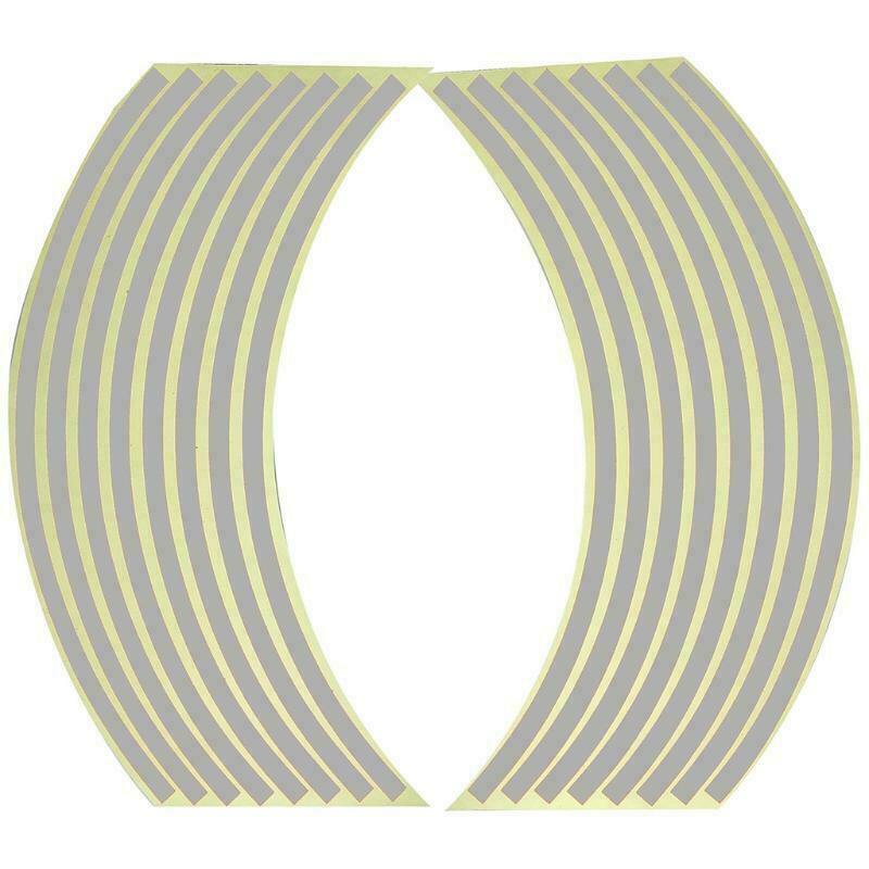 18inch Reflective Rim Tape Wheel Stripe Decal Trim Sticker For Car Motorcycle - Break-Reflective Yellow/Gold