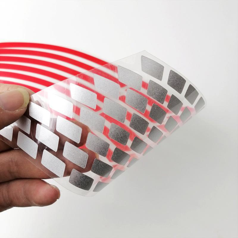 18inch Reflective Rim Tape Wheel Stripe Decal Trim Sticker For Car Motorcycle - Break-Reflective Silver