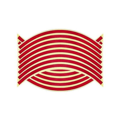 18inch Reflective Rim Tape Wheel Stripe Decal Trim Sticker For Car Motorcycle - Break-Reflective Green