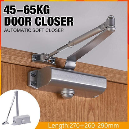 Hydraulic Automatic Door Closer with Adjustable Closing Speed, Soft Close - 1 Pc