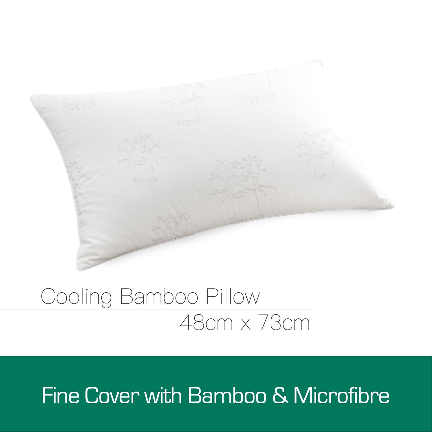 Luxor Australian Made Bamboo Cooling Pillow Standard Size Single Pack
