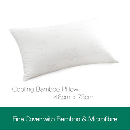 Luxor Australian Made Bamboo Cooling Pillow Standard Size Single Pack
