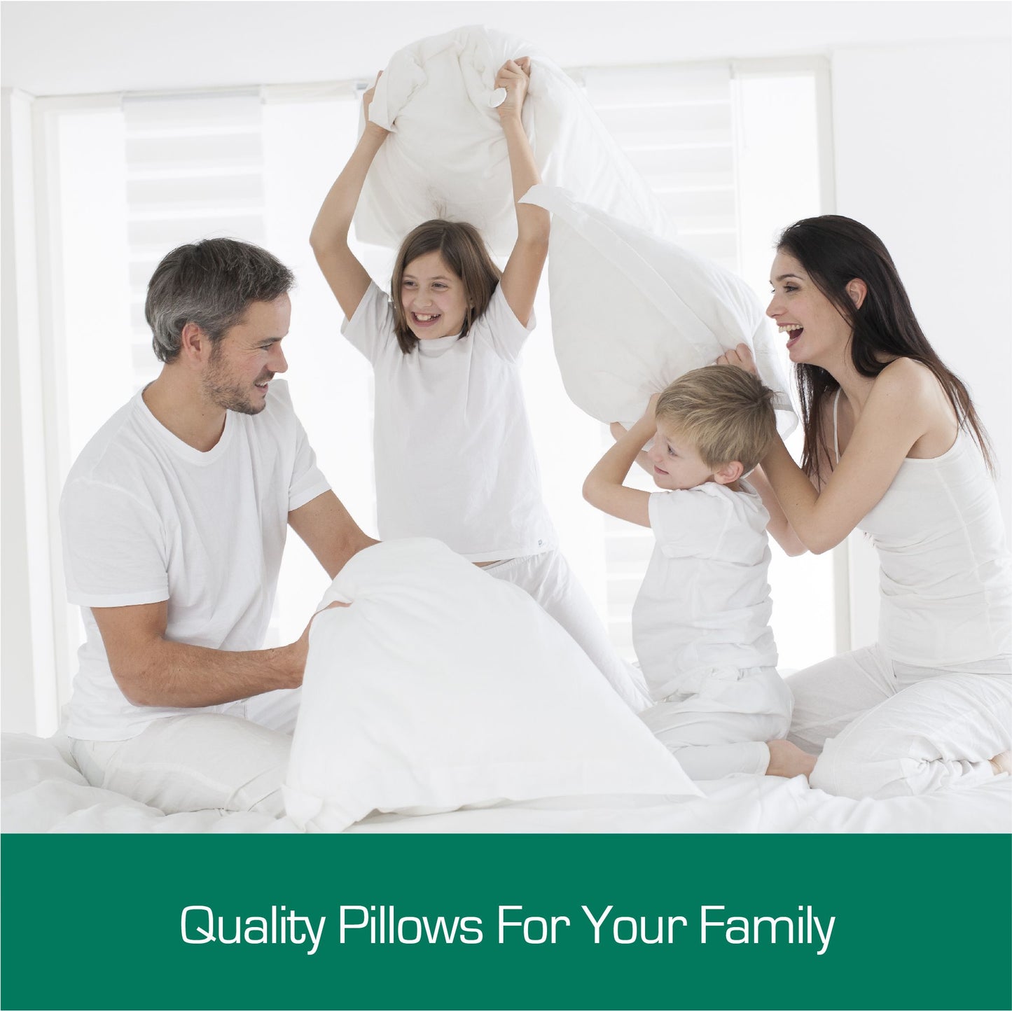 Luxor Australian Made Bamboo Cooling Pillow Standard Size Four Pack