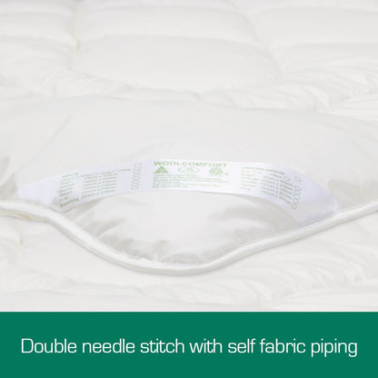 Woolcomfort Aus Made Merino Wool Quilt 500GSM 180x210cm Double Size