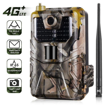 20Mp 2K Wildlife Hunting Trail Camera With Night Vision And 4G Cellular Surveillance