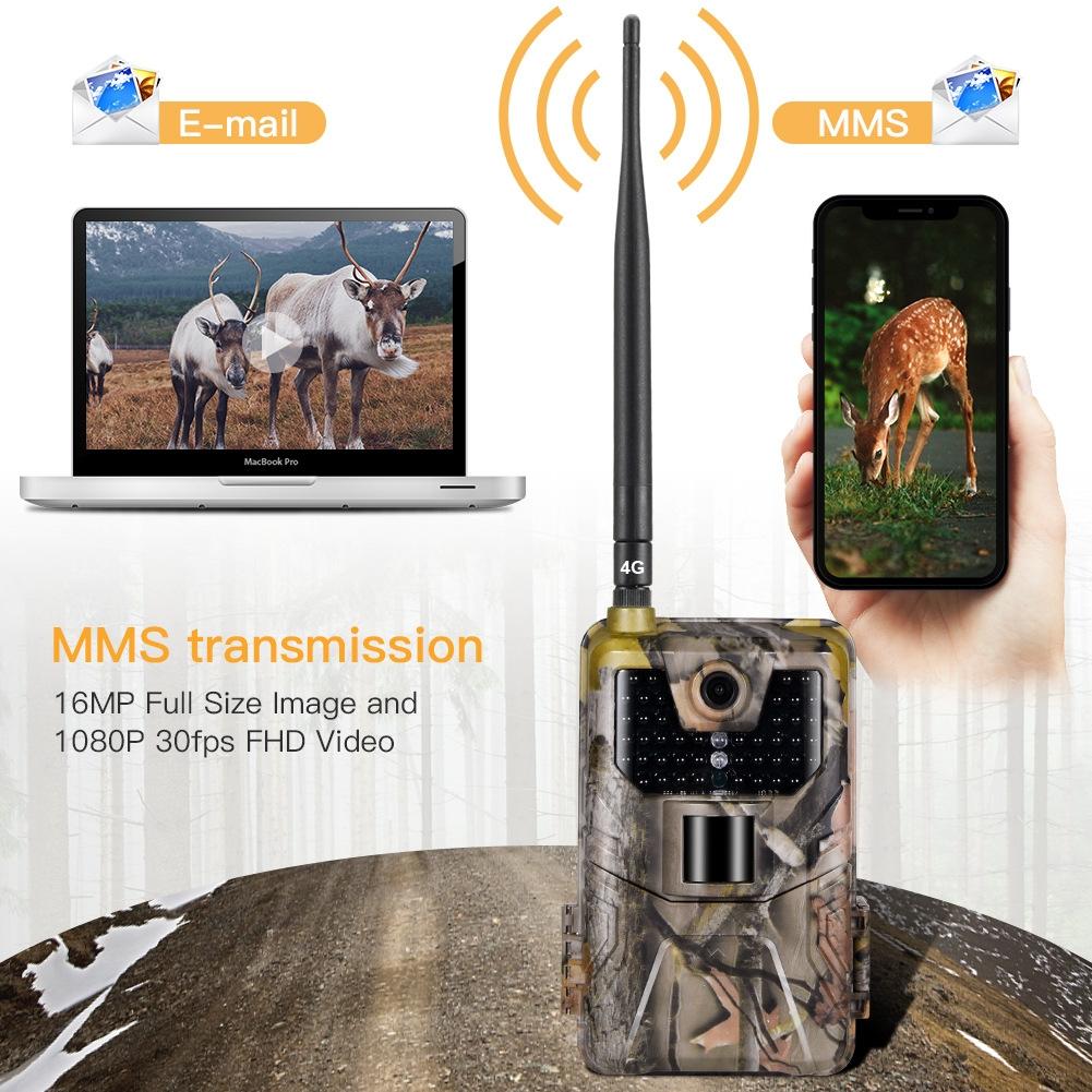 20Mp 2K Wildlife Hunting Trail Camera With Night Vision And 4G Cellular Surveillance