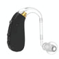 Digital Elderly Hearing Aid Rechargeable Sound Amplifier Black - Black