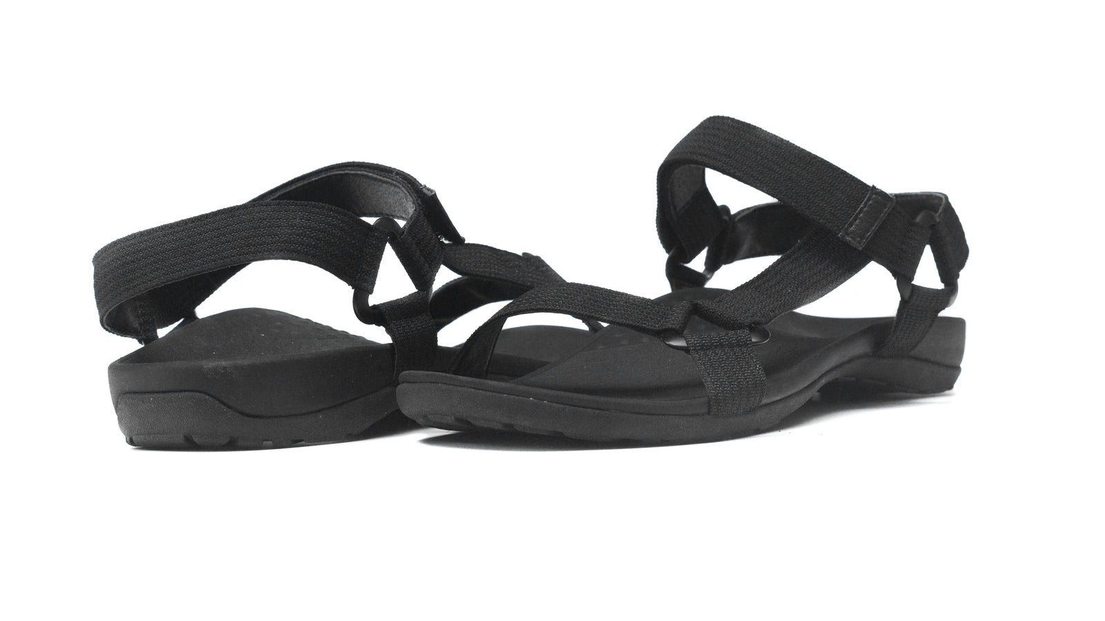 ARCHLINE Unisex Viva Orthotic Sandals Foot Pain Relief w Strap Shoes - Black - EUR 45 (Mens UK12/Ladies US14)