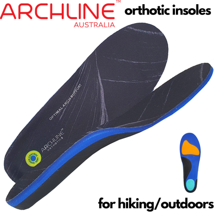 Archline Active Orthotics Full Length Arch Support Relief Insoles - For Hiking & Outdoors - XS (EU 35-37)