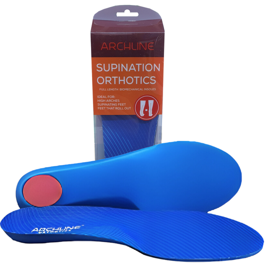 Archline Supination Orthotic Insoles - Full Length (Unisex) Plantar Fasciitis High Arch - Euro 36