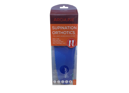 Archline Supination Orthotic Insoles - Full Length (Unisex) Plantar Fasciitis High Arch - Euro 42