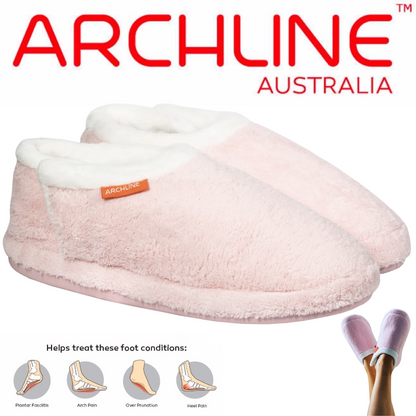 ARCHLINE Orthotic Slippers Closed Scuffs Pain Relief Moccasins - Pink - EUR 35