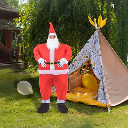 SANTA Fancy Dress Inflatable Suit -Fan Operated Costume