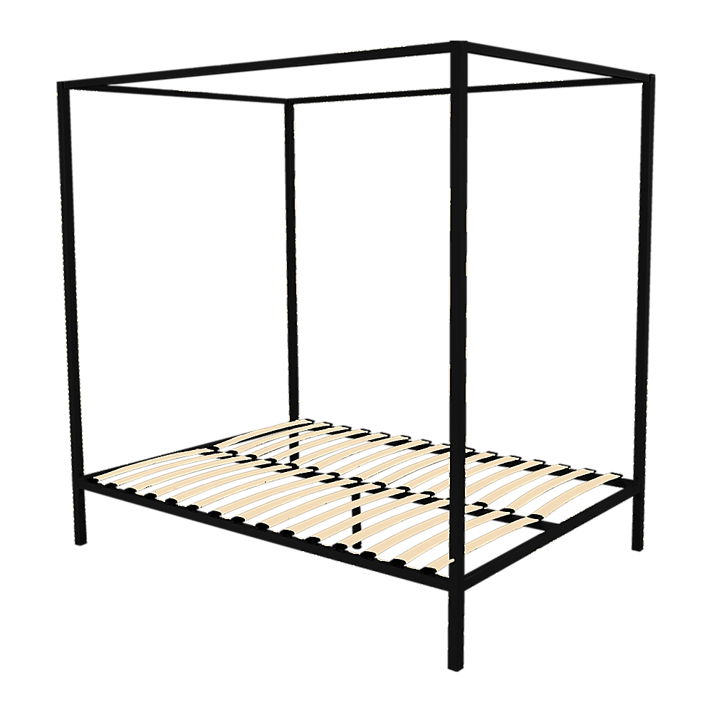 4 Four Poster Queen Bed Frame