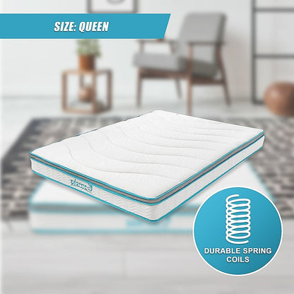 Queen 20cm Hybrid Mattress – Memory Foam and Innerspring Support