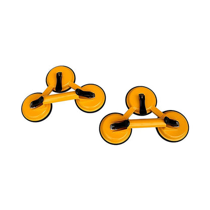 2x 150kg Load Aluminum Triple Suction Cup Pad Glazer Glass Sucker Remover Lifter