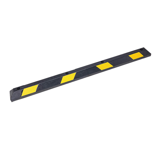 180cm Heavy Duty Rubber Curb Parking Guide Wheel Driveway Stopper Reflective Yellow