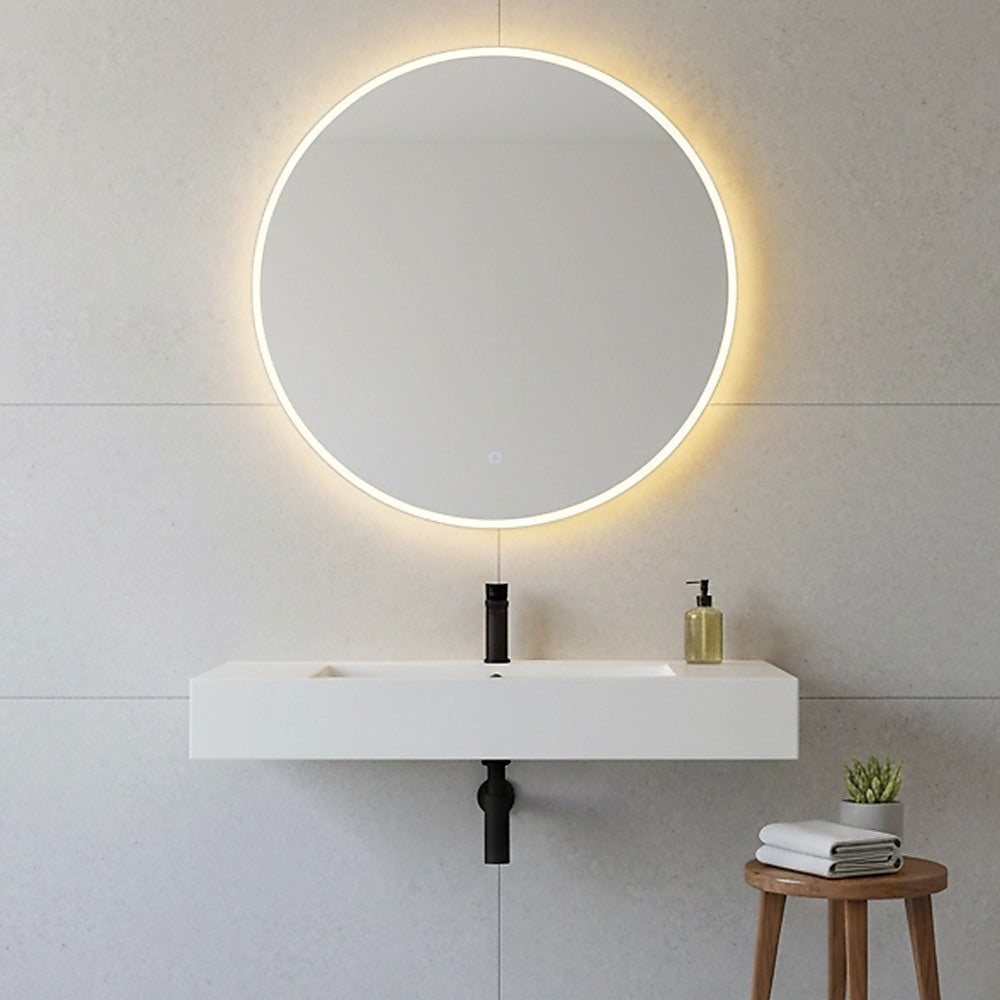 50cm LED Wall Mirror Bathroom Mirrors Light Decor Round