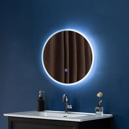 70cm LED Wall Mirror Bathroom Mirrors Light Decor Round