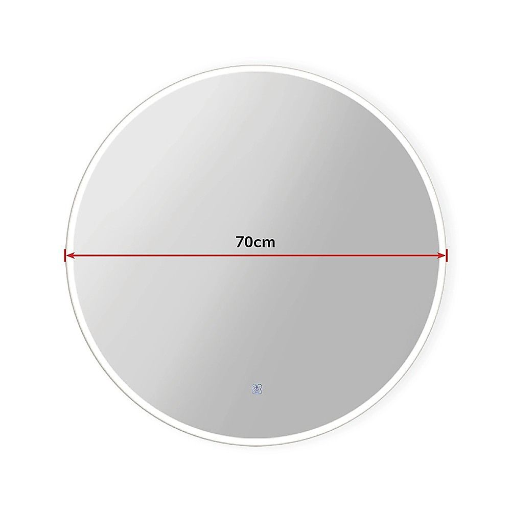 70cm LED Wall Mirror Bathroom Mirrors Light Decor Round
