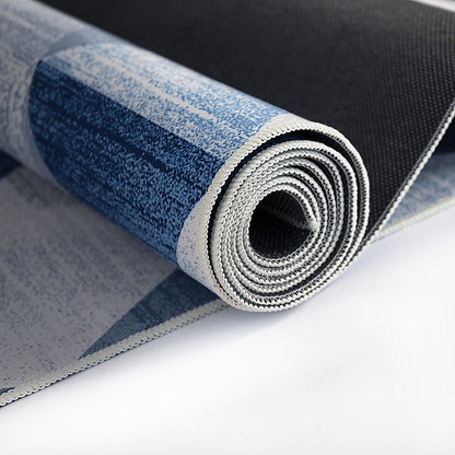 200x300cm Large Floor Blue Triangle Mirage Rug – Modern Area Carpet for Bedroom & Lounge