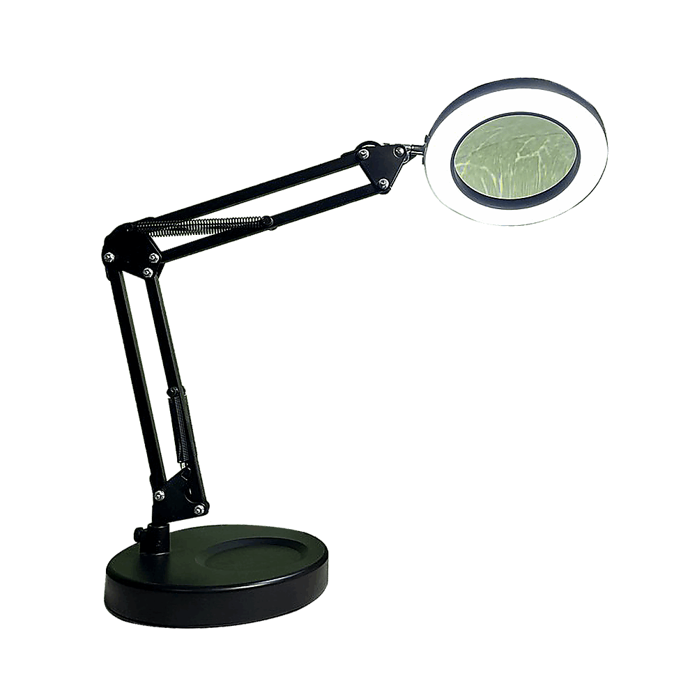 10X Magnifying Glass Desk Light Magnifier LED Lamp Reading Lamp With Base