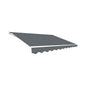 Motorised Outdoor Folding Arm Awning Retractable Sunshade Canopy Grey 3.0m x 2.5m