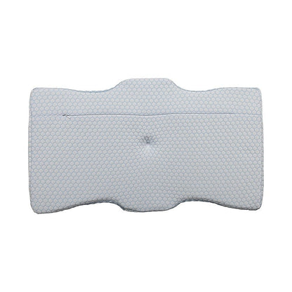 Memory Foam Contour Pillow with Dual Height Design & Washable Cover