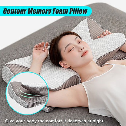 Soft Cervical Pillow for Neck Pain Relief Memory Foam Ergonomic