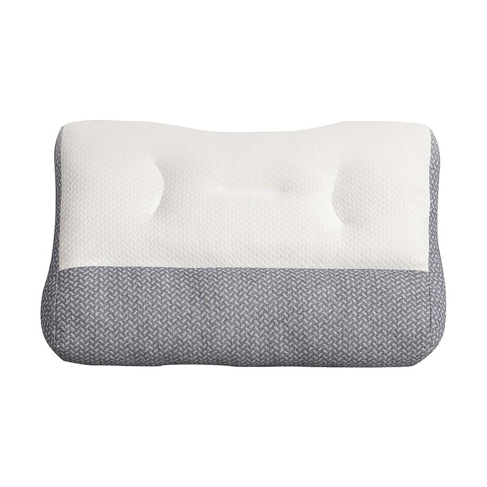 Ergonomic Contour Bed Pillow with Soybean Fibre Fill & Washable Cover