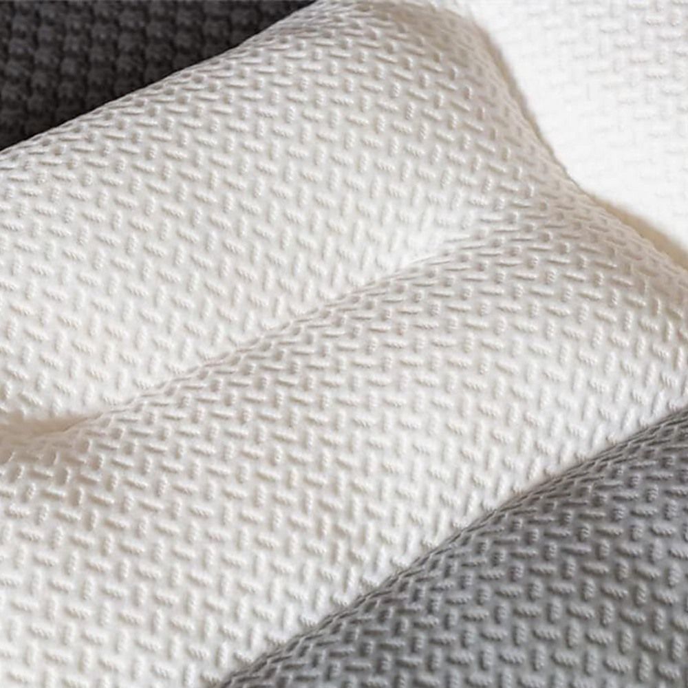 Ergonomic Contour Bed Pillow with Soybean Fibre Fill & Washable Cover