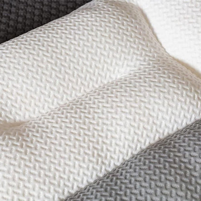 Ergonomic Contour Bed Pillow with Soybean Fibre Fill & Washable Cover