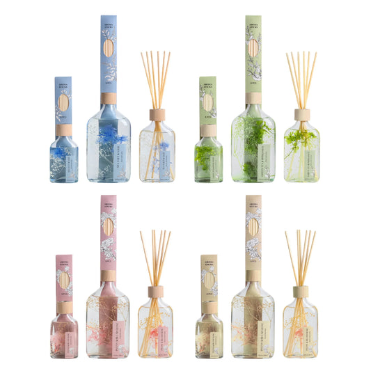 Bulk 12 Elegant Botanical Diffuser 250ml 4 Asst