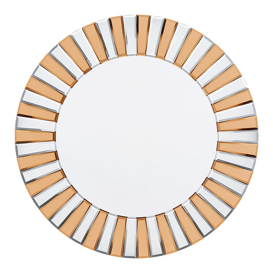 Radiant Sunburst Mirror: Elegant Wall Mounted Decor for Your Living Space