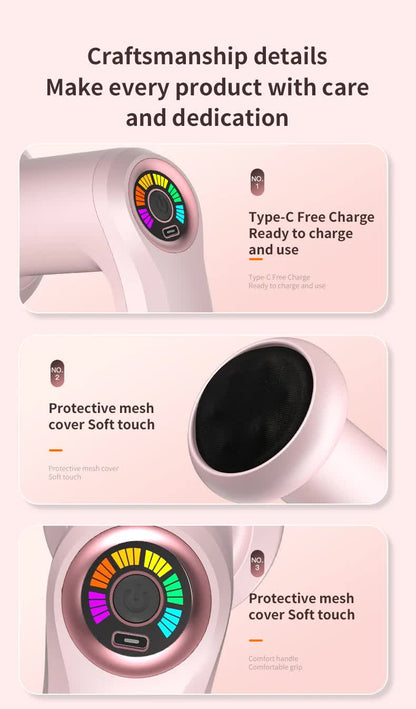 Black Portable Electric Body Sculpting Massager - Slimming and Relaxation Tool