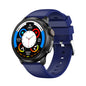 Blue Round 1.3 Touch Screen Smartwatch with Heart Rate & Fitness Tracking"