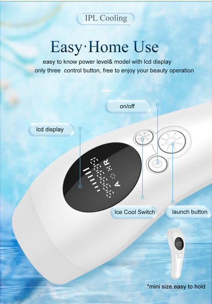 Pink Light Spot Beauty Hair Removal Device - Smooth Skin Solution