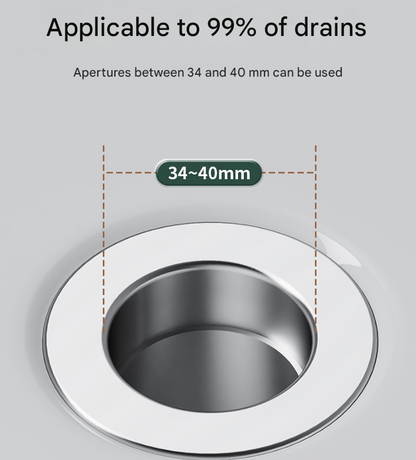 5 PCS Universal Pop-Up Sink Drain Stopper with Anti-Clog Filter Basket - Stainless Steel Hair Catcher & Anti-Odor Plug