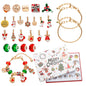 Golden 24-Day DIY Christmas Advent Calendar Jewelry Ki