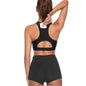 S Black Women Sports Bra with Back Phone Pocket Racerback Yoga Crop Top Medium Support Activewear for Running Gym and Fitness
