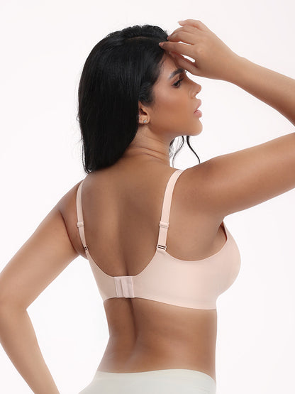 XL Black Women Seamless Wire-Free Bra Comfortable Full Coverage Bralette Invisible Wireless Lingerie for Everyday and Sleep