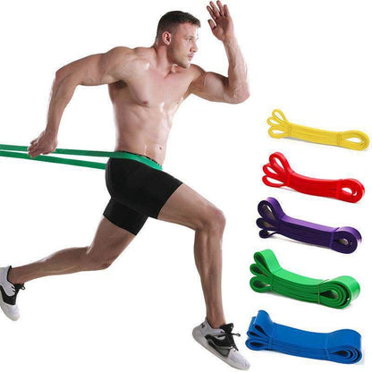 4-piece TPE Resistance Band Set - Heavy Duty Fitness Loop Bands for Strength Training, Yoga & Stretching with Carry Bag