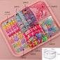 875-Piece Cute Hair Accessories Gift Set with Elastic Rubber Bands & Hair Clips Organizer Box - Perfect Gift for Girls